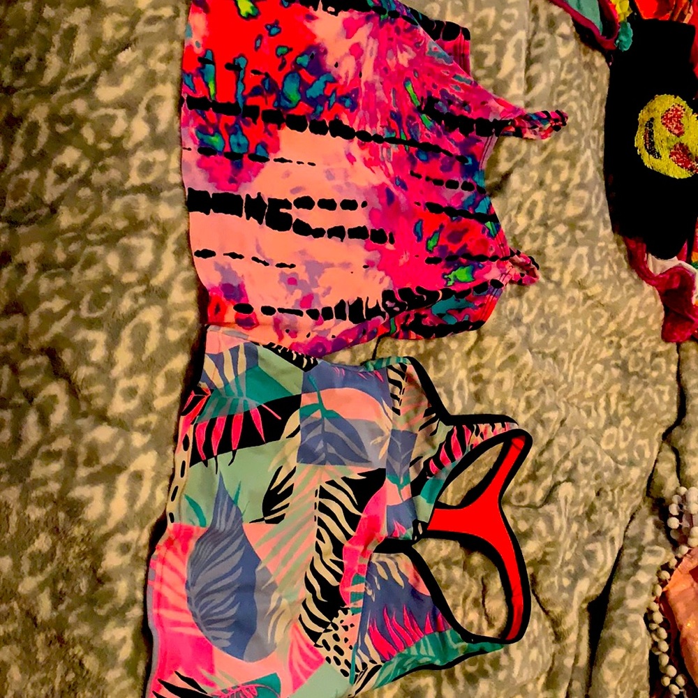 Two cute bathing suit tops